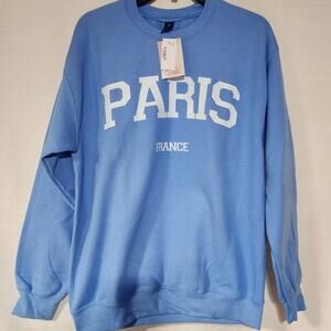 Paris France simply sage market women's sweatshirt medium